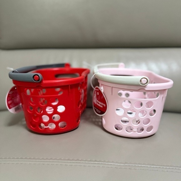 Target Toy Shopping Basket Kids RED & PINK Bullseye - Picture 11 of 12